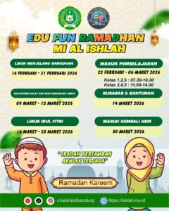 Jadwal Kegiatan Edu Fun Ramadhan 2026 MI Al Ishlah Bandung