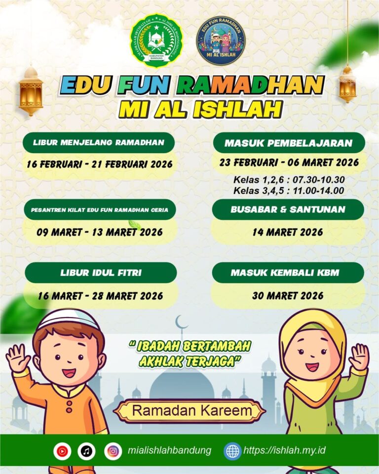 Jadwal Kegiatan Edu Fun Ramadhan 2026 MI Al Ishlah Bandung